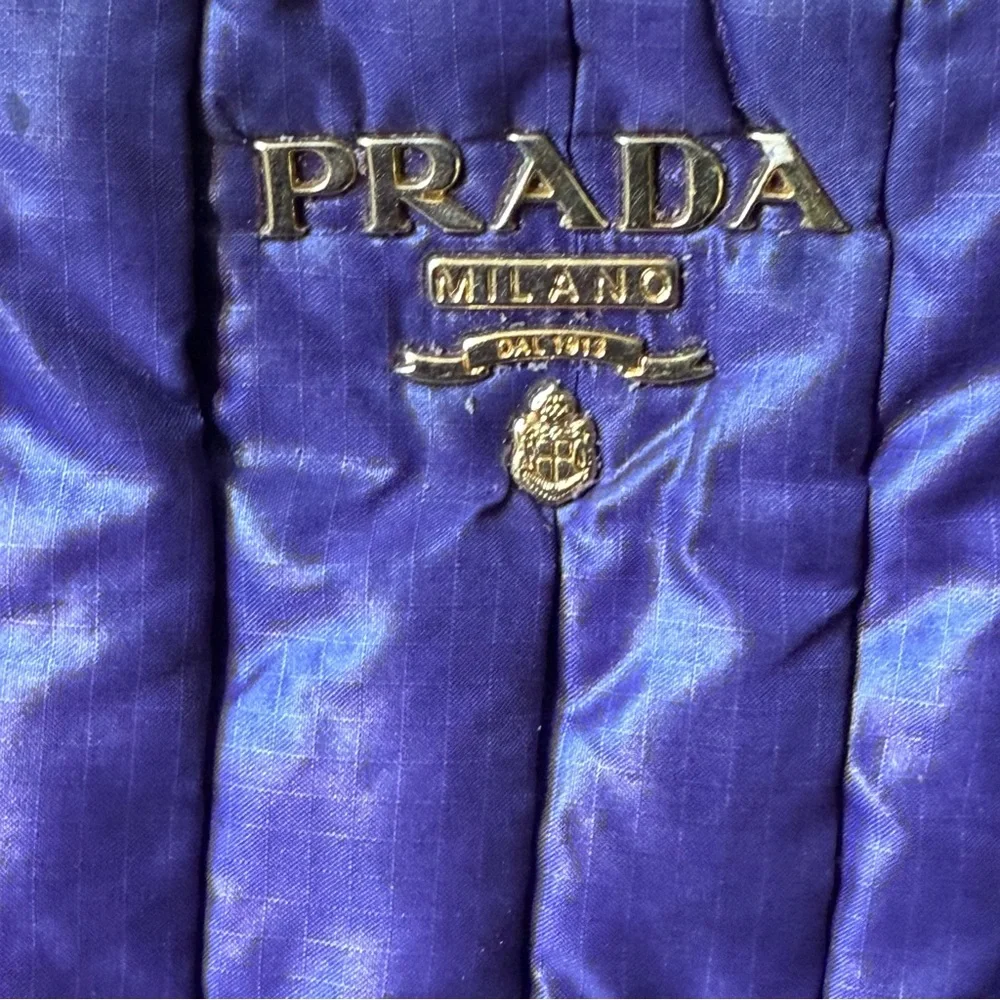 Prada Purple Nylon Leather Two-Way Bag - Picture 5 of 16